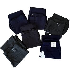 Women’s Workwear Pants Bundle Lot of 6 Office Core Career Bootcut Straight 12/L
